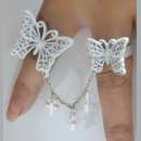 Double finger ring - Motýľ